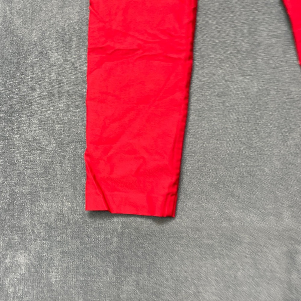 Tribal Ankle Pants Womens 6 Red Flat Front Tapered Leg Elastic Waist Mid Rise - Picture 12 of 15